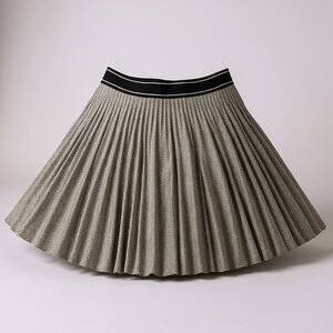 Sandro Paris Pleated Skirt Women’s 38 or Med Rhinestone Houndstooth Sparkle Mini
